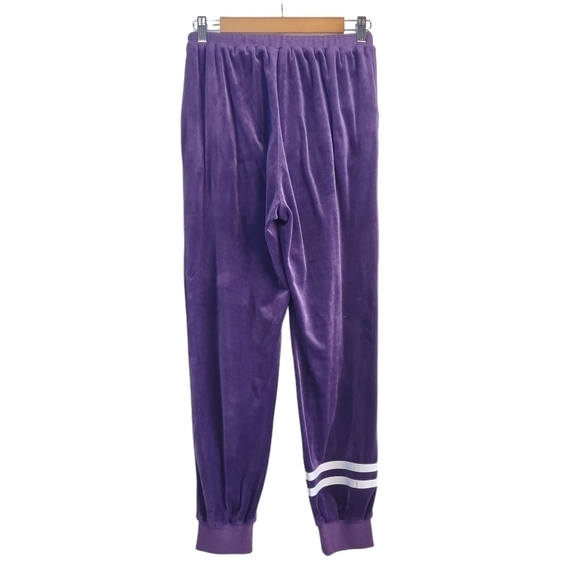 Hotouch Women's Purple Velvet Jacket And Sweatpants Set Size M - Picture 7 of 12